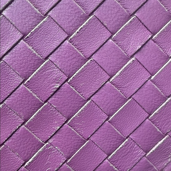 Bottega Veneta Purple Woven Wallet - Picture 7 of 7